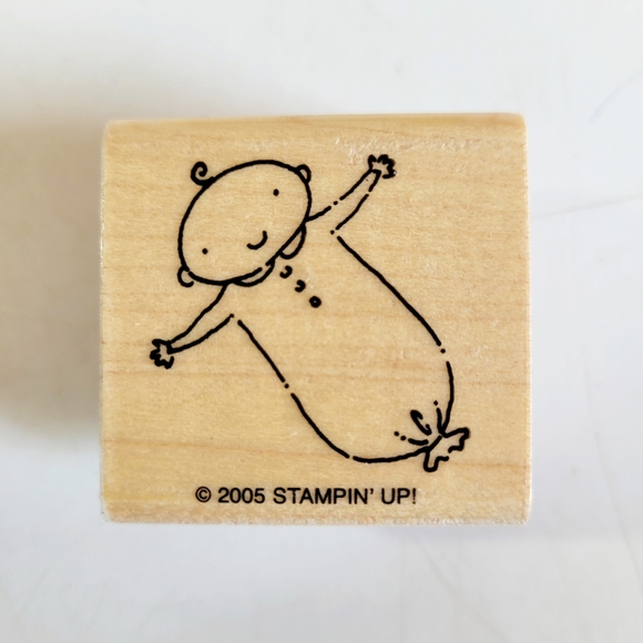 Stampin Up! 2005 Baby Talk Set of 5 Rubber Stamps - Picture 7 of 11